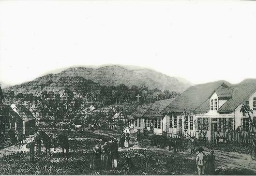 Blumenau/SC - Alameda Duque de Caxias em 1864