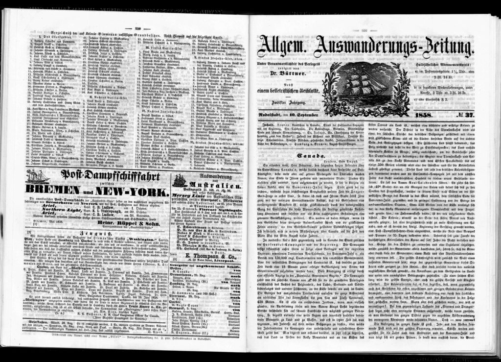 Allgemeine Auswanderungs-Zeitung